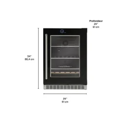 Danby SILHOUETTE 24″ Built-in Beverage Center 24