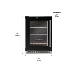 Danby SILHOUETTE 24″ Built-in Beverage Center 24