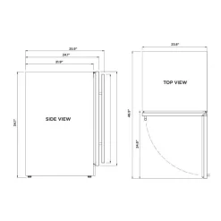 Danby SILHOUETTE 24 In 5,5 Cu ft Refrigerator Compact - SPRAR055D1SS