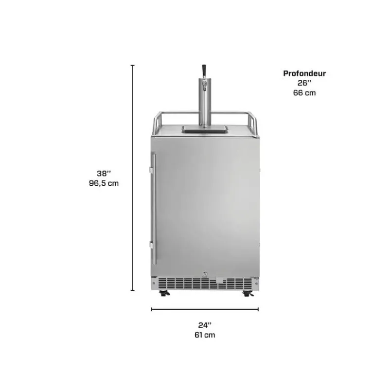 Danby SILHOUETTE 24″ Outdoor Keg Cooler 24" - DKC055D1SSPR