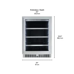 Danby SILHOUETTE Wine Cooler 24" - SPRBC056D1SS