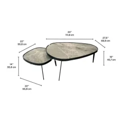 Sintered Stone Nesting Tables
