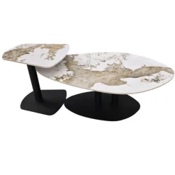 Sintered Stone Nesting Table Set