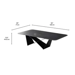 Sintered Stone Rectangular Coffee Table