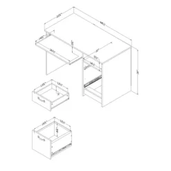 Meubles South Shore Small Computer Desk - South Shore