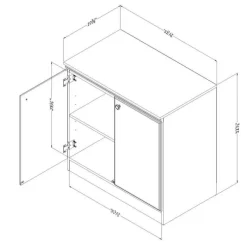 Meubles South Shore Small 2-door storage cabinet - South Shore
