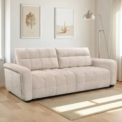 Sofa Bed with Under-Seat Storage -