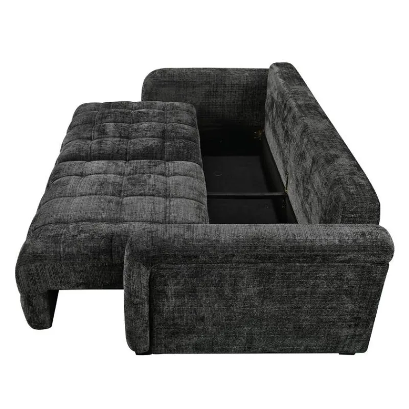 Sofa Bed with Under-Seat Storage -