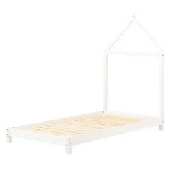 Meubles South Shore Solid Wood Bed With House Frame Headboard 39'' - South Shore