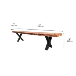 Solid Wood Bench - 84