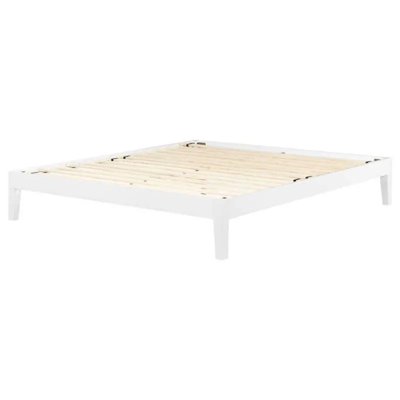 Meubles South Shore Solid Wood King Platform Bed (78") - South Shore
