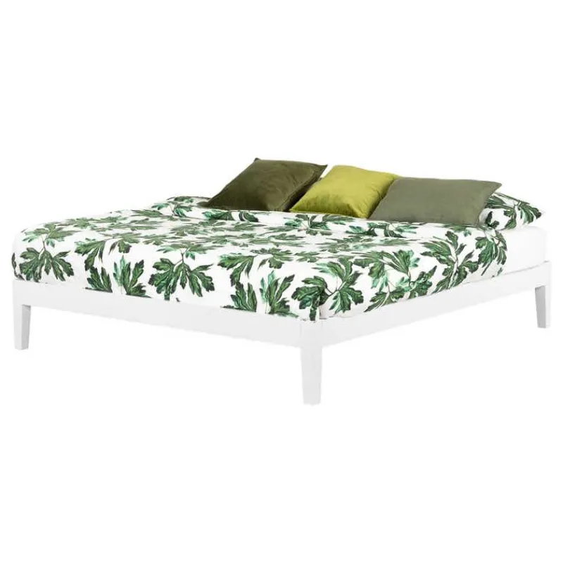 Meubles South Shore Solid Wood King Platform Bed (78") - South Shore