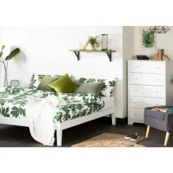 Meubles South Shore Solid Wood King Platform Bed (78