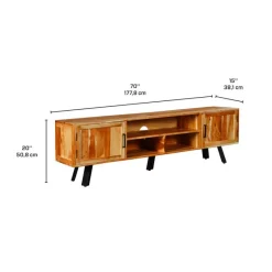Solid Wood TV Stand - 70