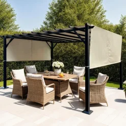 Steel Pergola 10' x 13' - Beige