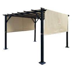 Steel Pergola 10' x 10' - Beige