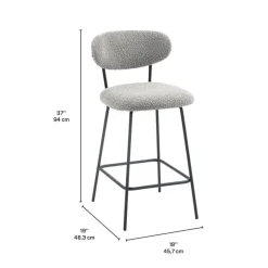 Stools (Set of 2) - Grey