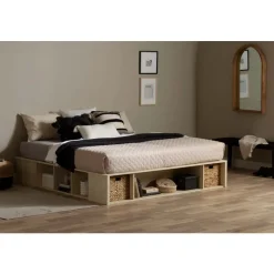 Meubles South Shore Storage Bed with Baskets (78