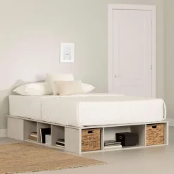 Meubles South Shore Storage Bed with Baskets (54") - South Shore
