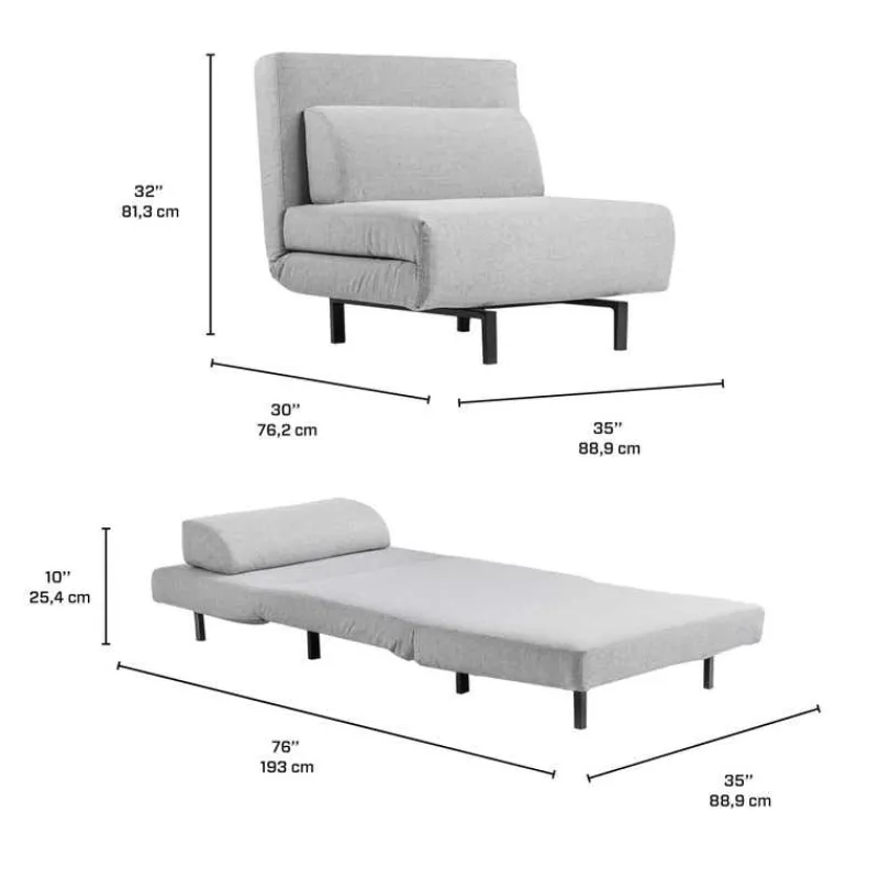 Swivel Armchair Bed -