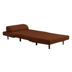 Swivel Armchair Bed - Rust