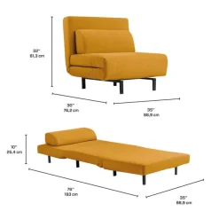 Swivel Armchair Bed -