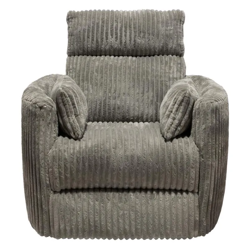 MINHAS Swivel Corduroy Velvet Rocker Recliner -