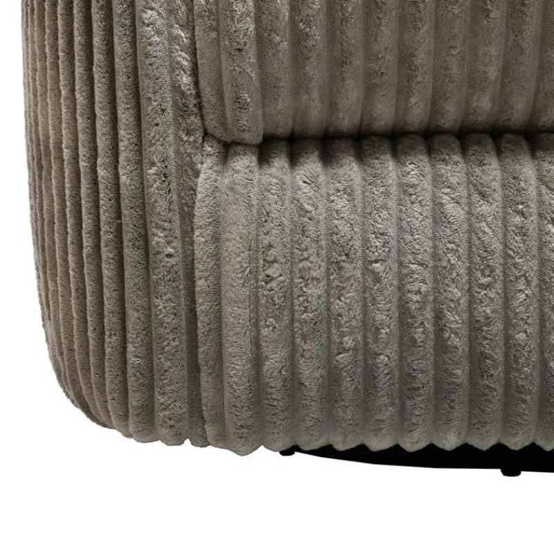 MINHAS Swivel Corduroy Velvet Rocker Recliner -