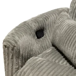 MINHAS Swivel Corduroy Velvet Rocker Recliner -