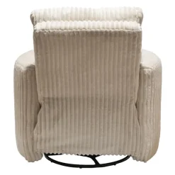MINHAS Swivel Corduroy Velvet Rocker Recliner -