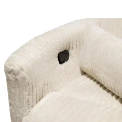 MINHAS Swivel Corduroy Velvet Rocker Recliner -