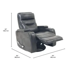 Swivel Rocker Recliner with Storage -