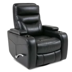 Swivel Rocker Recliner with Storage -