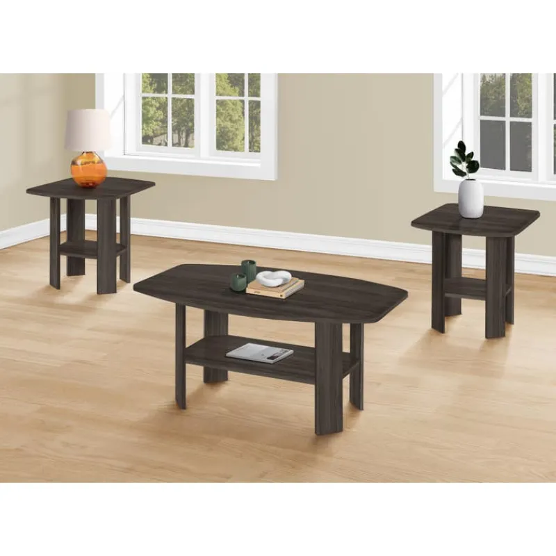 Monarch Table set - 3pcs set / brown -