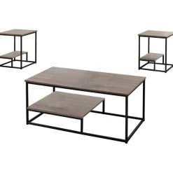 Monarch Table set - 3pcs set / / black metal -