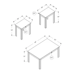 Monarch Table set - 3pcs set / -