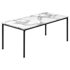 Monarch Table set - 3pcs set / marble / black metal -