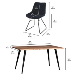 Table with 4 chairs