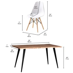 Table with 4 chairs