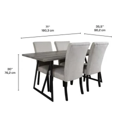 Table with 4 chairs