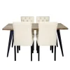 Table with 4 Chairs - Beige