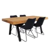 Table with 4 Chairs - Black