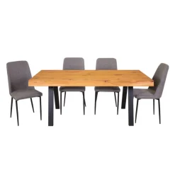 Table with 4 Chairs - Grey