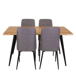 Table with 4 Chairs - Grey