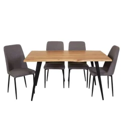Table with 4 Chairs - Grey