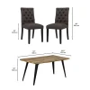 Table with 4 Chairs - Grey