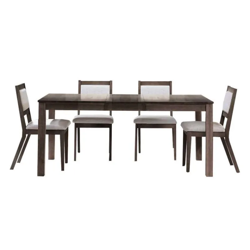 Arboit Poitras Table with Extension Leaf (54" to 70") and 4 Chairs -
