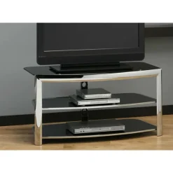 Monarch Tempered Glass TV Stand 43