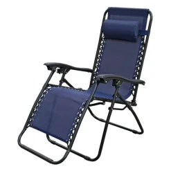Textilene Zero Gravity Folding Chair - Blue