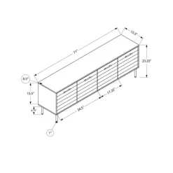 Monarch TV Stand 72" -